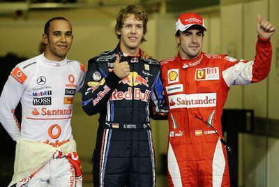 Vettel , Hamilon y Alonso saldrán los primeros en Abu Dabi