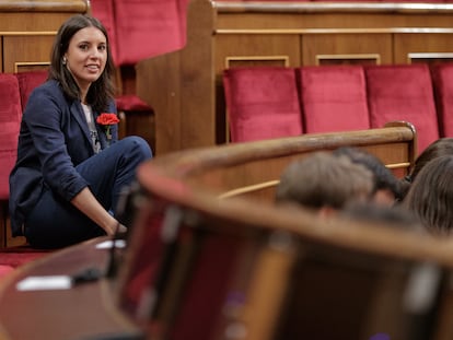 Irene Montero, en el Congreso de los Diputados, en una imagen de archivo.