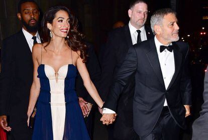 Amal y George Clooney, el pasado miércoles.