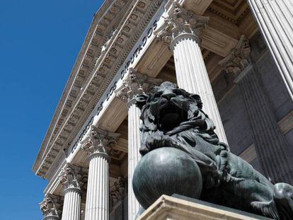 Fachada del Congreso de los Diputados.