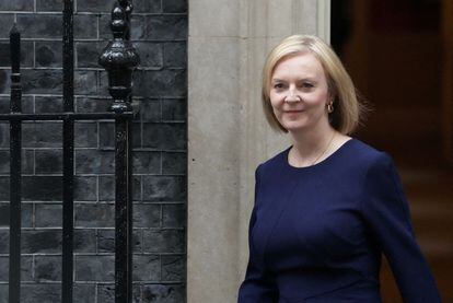 Liz Truss abandona la sede del Gobierno en Londres, el pasado 23 de septiembre.