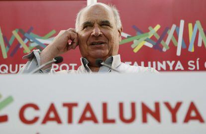 Lluís Rabell hoy en la sede de ICV de Barcelona.