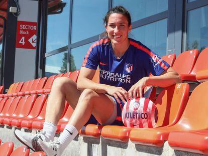 Silvia Meseguer, la semana pasada en la Ciudad Deportiva del Atlético. 
