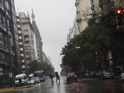 Avenida Belgrano, en Buenos Aires.