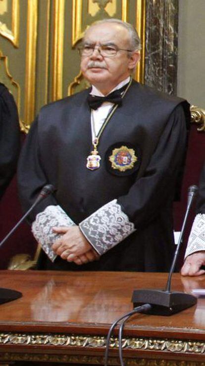 El presidente de la sala de lo Penal del Tribunal Supremo, Juan Saavedra.
