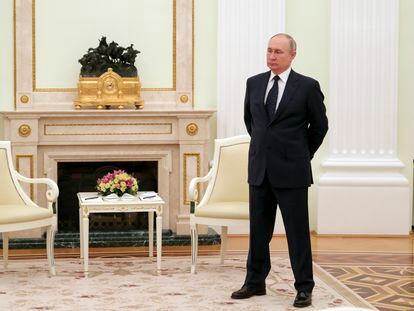 El presidente ruso, Vladímir Putin, en Moscú, el pasado 11 de marzo.