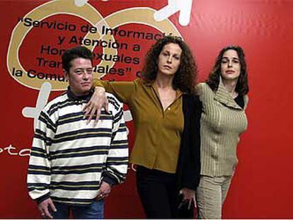 Los transexuales de Transexualia José, Carla Antonelli y Juana Ramos.