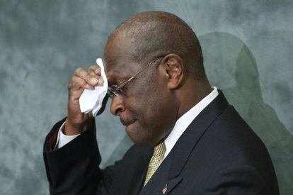 El candidato republicano Herman Cain.