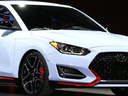 El modelo Veloster N en el Auto Show de Detroit.