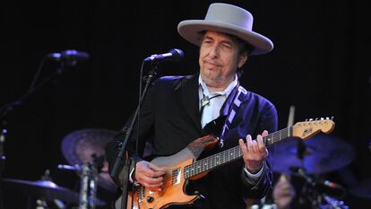 Bob Dylan en un espectáculo en 2012.