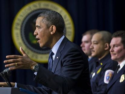 El presidente Barack Obama durante una intervenci&oacute;n en Washington este martes.