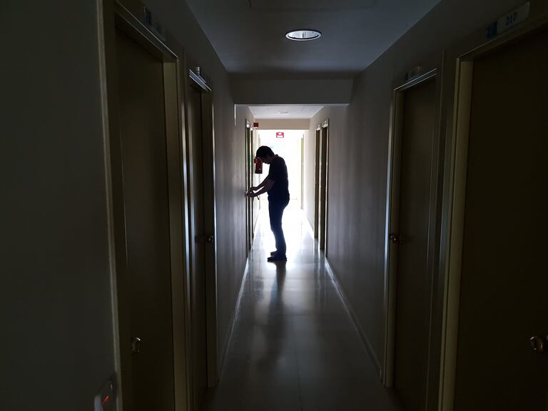 El Colegio Mayor Alcalá este martes, durante en el confinamiento por la crisis del coronavirus