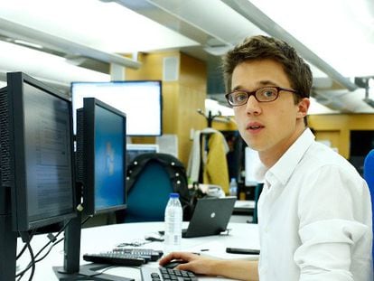 Íñigo Errejón, en la redacción de EL PAÍS.