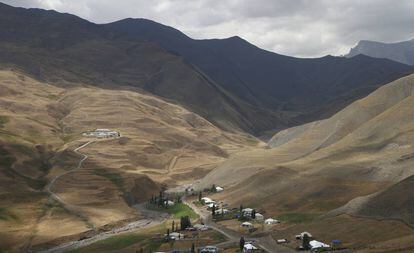 Casas del pueblo de Xınalıq, en la montañosa región de Quba, en el Cáucaso.