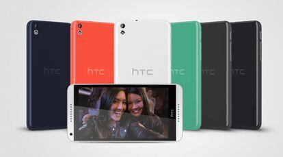 HTC Desire 816, nuevo teléfono de gama media que ha presentado la compañía en Barcelona. Pantalla de 5,5 pulgadas, alta resolución. Cámara de 13 megapíxeles.