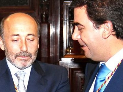Los dos últimos alcaldes de A Coruña, Javier Losada y Carlos Negreira