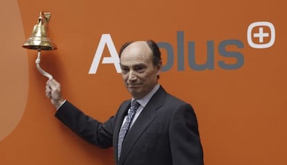 El CEO de Applus, Fernando Basabe, en l&#039;acte de sortida a borsa. 