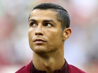 El futbolista Cristiano Ronaldo en la Copa Confederaciones de fútbol.