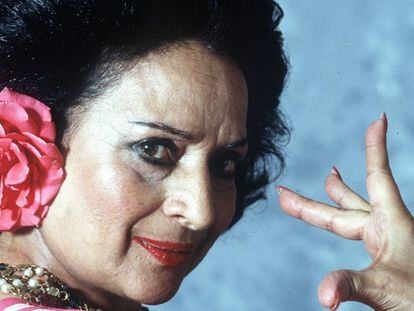 Lola Flores, en 1994.