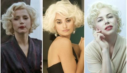 De izquierda a derechas: Ana de Armas, Penélope Cruz y Michelle Williams.