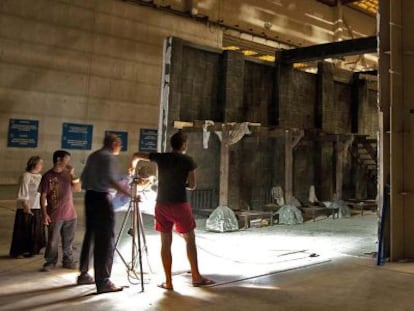 Instalaciones de la Ciudad de la Luz en una jornada de puertas abiertas en agosto de 2012.