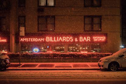 Amsterdam Billiards & Bar. East Village, 2014.