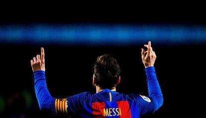 Messi, al partit del Barça contra el Celta.