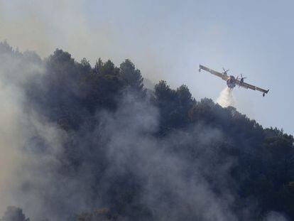 Labores de extinci&oacute;n en Sa Coma.