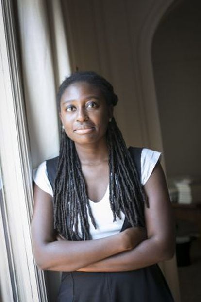La novelista inglesa de origen nigeriano Helen Oyeyemim, en Barcelona.
