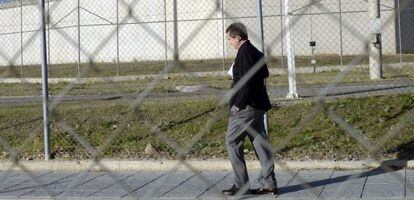 Jaume Matas, el viernes a la salida del Centro Penitenciario de Segovia. 