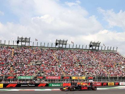 Verstappen, en el Gran Premio de México.