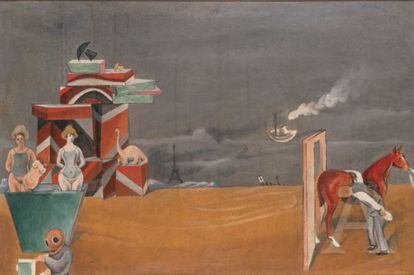 'Inspection d’un cheval', obra de Max Ernst (hacia 1923).
