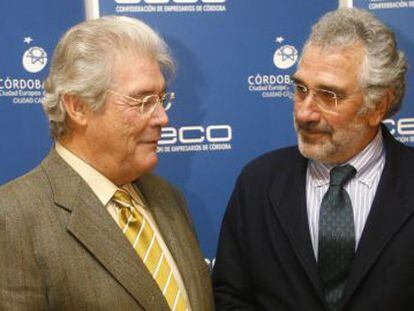 Luis Carreto (CECO), a la izquierda, e Ignacio Fernández de Mesa (Cámara de Comercio de Córdoba).