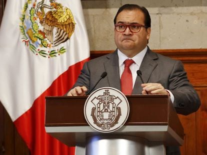 Javier Duarte, gobernador de Veracruz, el 10 de agosto de 2015.