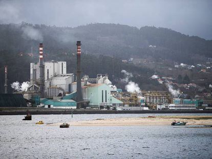 Factoría de Ence en la ría de Pontevedra. 