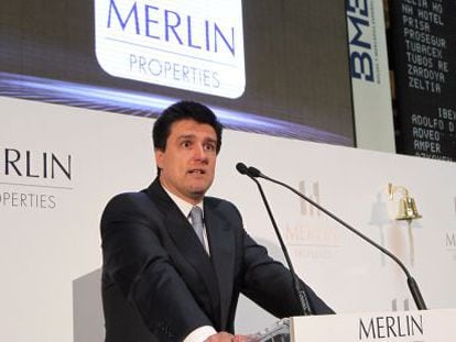El presidente de Merlin properties. Ismael Clemente, durante la salida a Bolsa de la compa&ntilde;&iacute;a.