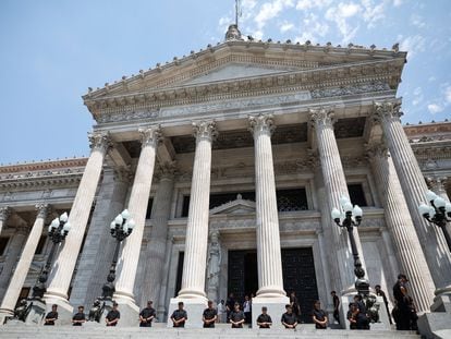 El Congreso argentino, este miércoles durante el debate de la ley de reforma que impulsa el presidente Javier Milei.