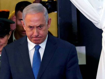 El primer ministro israelí, Benjamín Netanyahu, en un acto en Jerusalén.