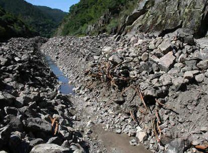 Iberdrola deseca el río Sil a su paso por el Cañón del Sil