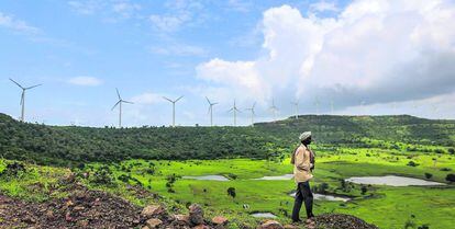 Turbinas de Gamesa en la regi&oacute;n de Maharashtra, en India. Un ejemplo de la presencia de empresas espa&ntilde;olas en Asia