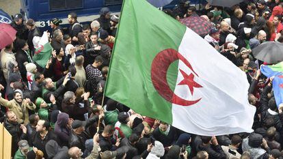 Manifestación contra el Gobierno interino en Argelia el pasado 15 de noviembre.