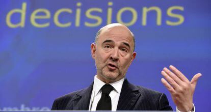 El comisario de Econom&iacute;a de la UE, Pierre Moscovici.