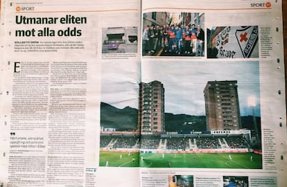 Un reportaje de Alexanra Jonson sobre el Eibar, para un periódico sueco.