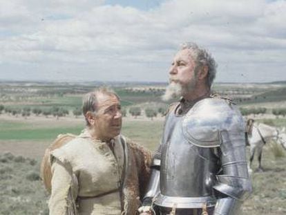 Alfredo Landa y Fernando Rey, en &#039;Quijote&#039;. 