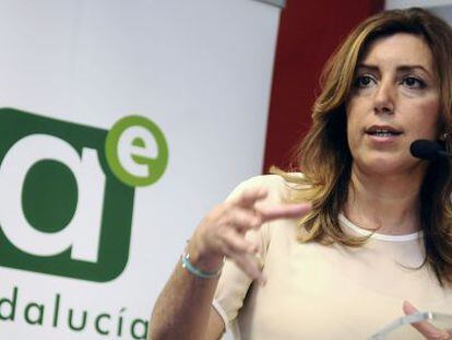 La presidenta de la Junta, Susana Díaz, durante un evento el mes pasado.