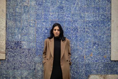 La escritora india Deepti Kapoor, en Lisboa a mediados de enero.