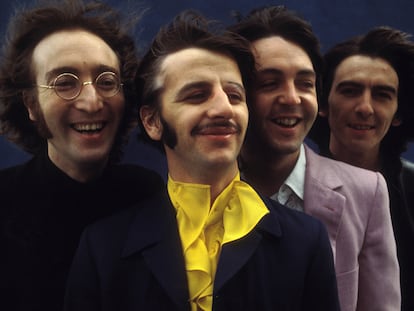 Los Beatles, en una foto de Don McCullin, en Londres en julio de 1968.