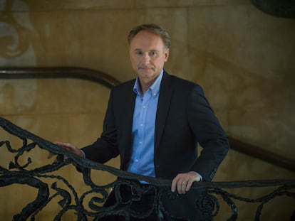 Dan Brown en La Pedrera, Barcelona en 2017.