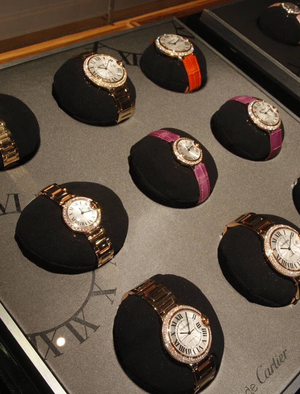 Relojes de Cartier, en la tienda de la marca en Nueva York.