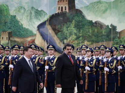 Nicol&aacute;s Maduro con su hom&oacute;logo chino Xi Jinping.